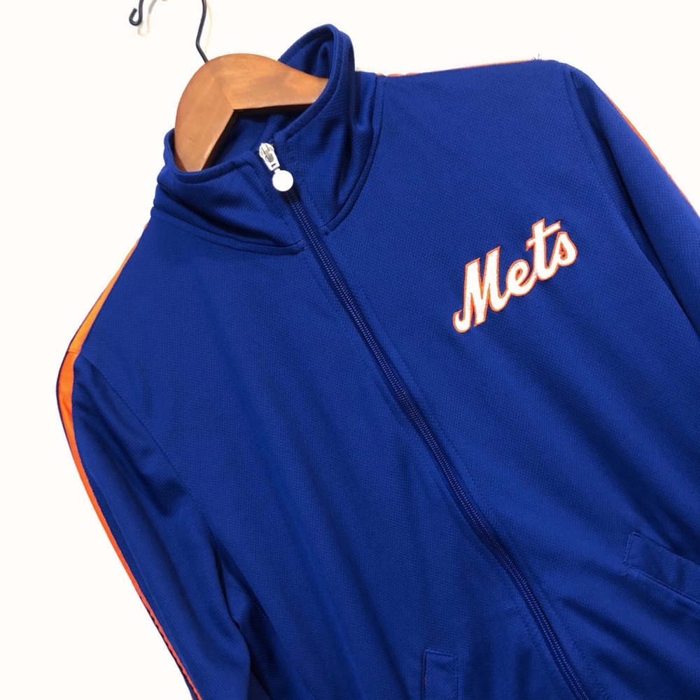Nike Team MLB New York Mets Collared Full Zip Athletic Jacket